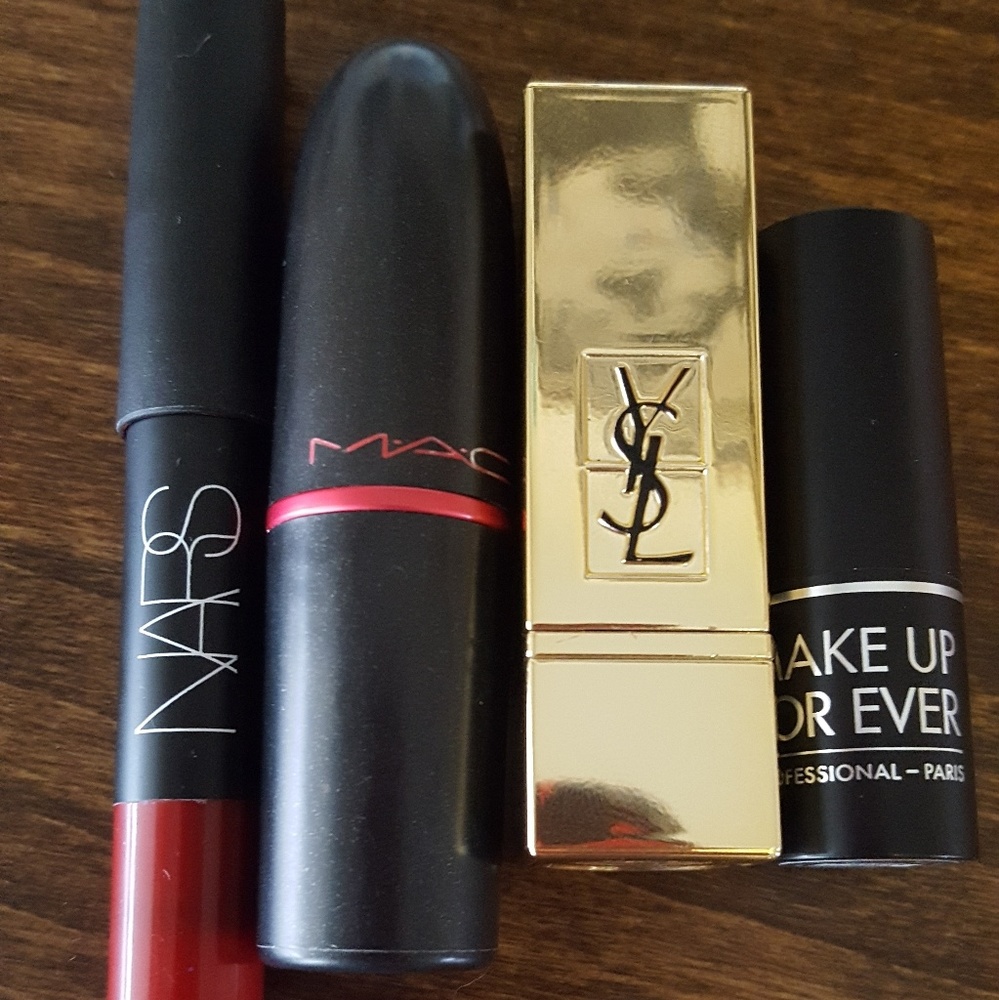 Lipstick Bundle: Mac, YSL, NARS, & Makeup Foreve